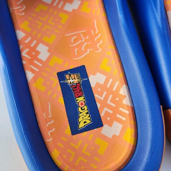 NEW DragonBall Z Dragon Ball Z Men’s Size 7 Slippers Sandals Slides Blue Orange - Picture 3 of 14